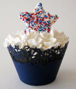 Star Cupcake in Paperorchid Wrap